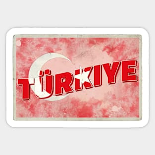 Turkey vintage style retro souvenir Sticker